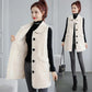 Women's Winterized Vest Lamb Wool Mid-Length Fur All-In-One Fleece Jacket