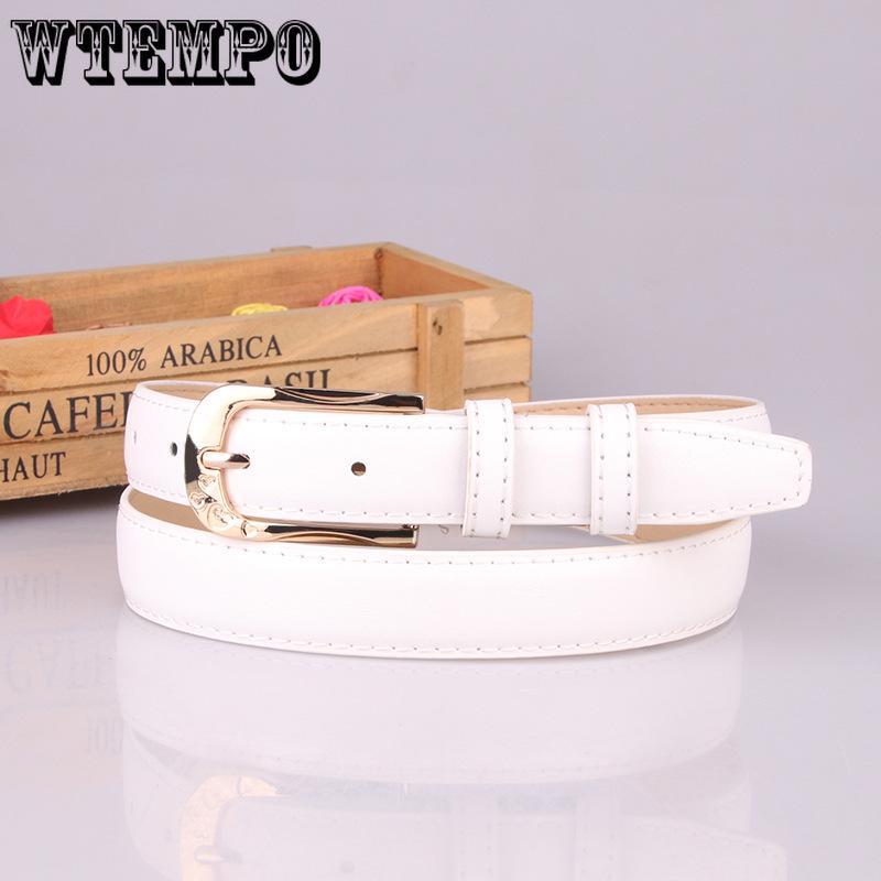 Women's Wide Belt Pu Leather Pin Buckle Decorative Casual Belt Female