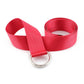 Canvas Nylon Webbing Women's Belt Korean Fashion Double Ring Buckle Ladies Canvas Long Belt