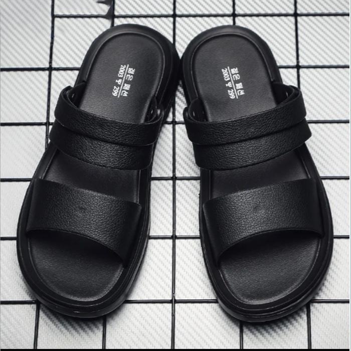 WTEMPO Sandals Men's Slippers Flip Flops Summer Non-slip Soft Beach Shoes Home Go Out