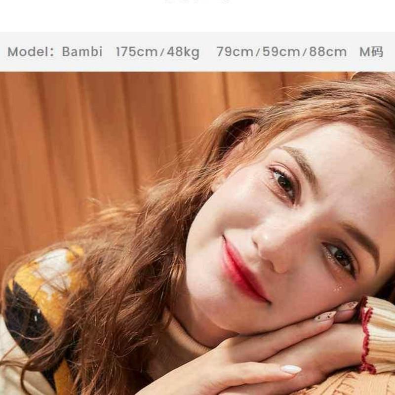 Pofulove Turtleneck Base Sweater Autumn and Winter Long-sleeved Pullover Flower Embroidery Sweater