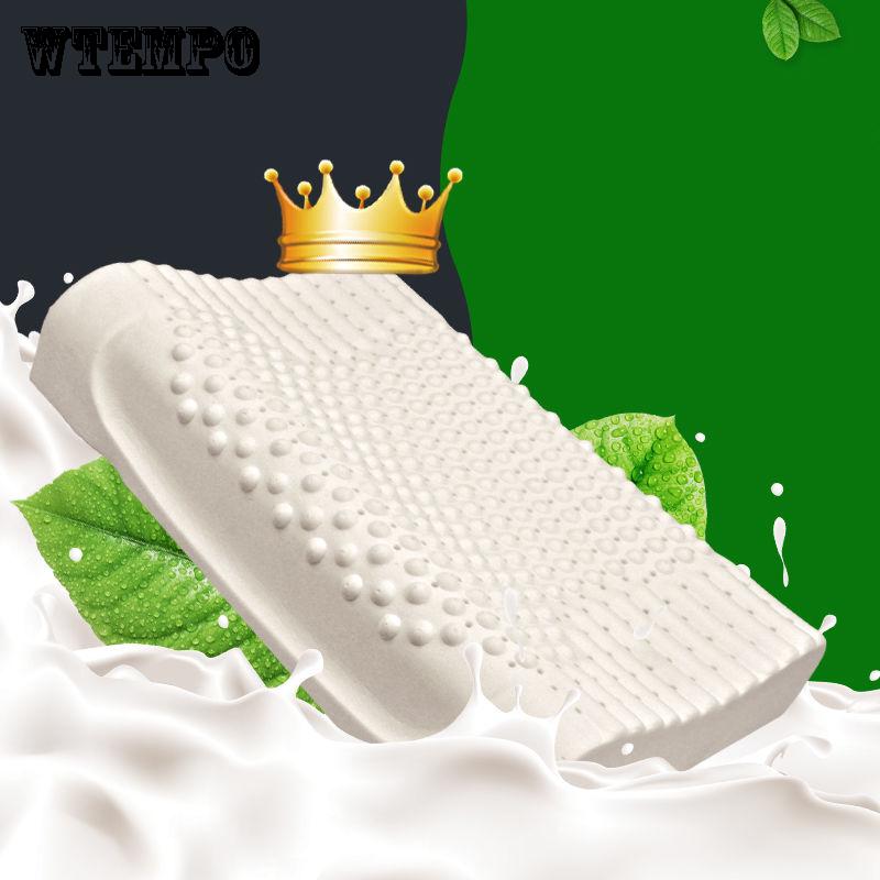 Brand Adult Neck Pillow Massage Pillow Thailand Imported Latex Pillow Natural Rubber Pillow