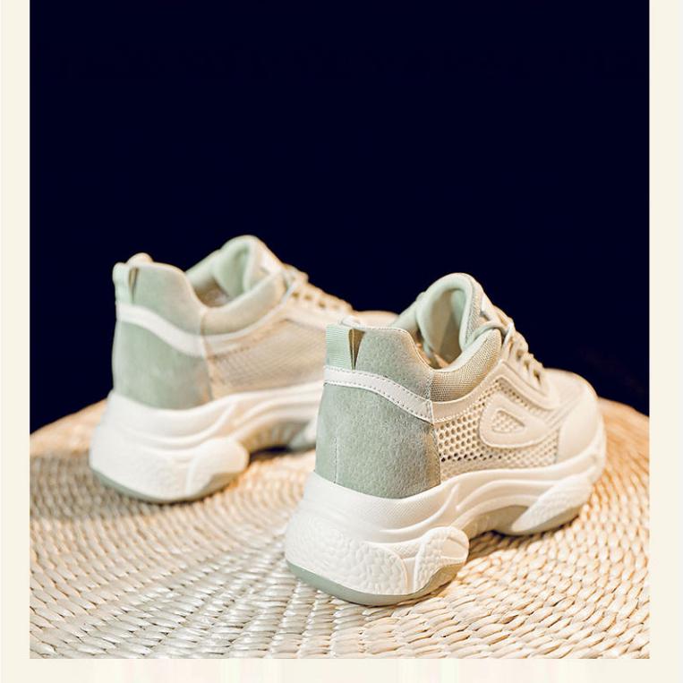 Women Sports Casual Shoes 2020 Summer Platform Sneakers Woman Increased Mesh Breathable Chunky Shoes