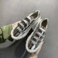 Winter Women's Shoes All-match Plus Velvet Cotton Shoes Women's Thick-soled Plush Shoes Warm Winter Shoes Flat-bottomed Non-slip