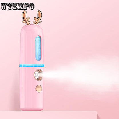 New USB Charging Water Meter Nano Spray Water Meter Steaming Face Meter Beauty Steaming Face Meter