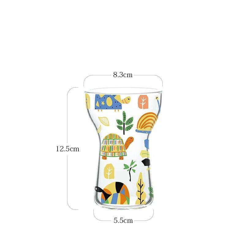 Cute Personalized Glass Cold Drink Cup Cold and Household Handy Mug Beer Mug Fruit Mug Ice Cream Mug