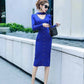 Autumn and Winter OL style Slim Long Knitted Dress Female Bag Hip Long-sleeved Knitted Sweater Bottoming Dress