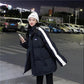 Bread Coat Jacket Korean Version Loose Color Matching Mid-length Cotton Coat Cotton Coat New Winter
