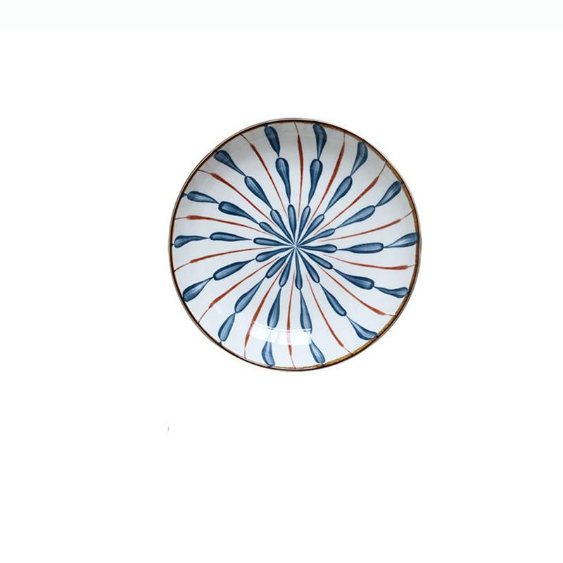 Tableware Bowl Plate Underglaze Ceramic Bowl Household Creative Rice Bowl Soup Bowl Noodle Bowl Disc