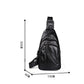 Casual Shoulder Bag Men Horse Leather Large Capacity Chest Bag Outdoor Riding Sports Messenger Bag