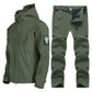 Outdoor Winter Jacket Men and Women Suit Warm Soft Shell Mountaineering Ski Suit Plus Velvet Windproof and Waterproof