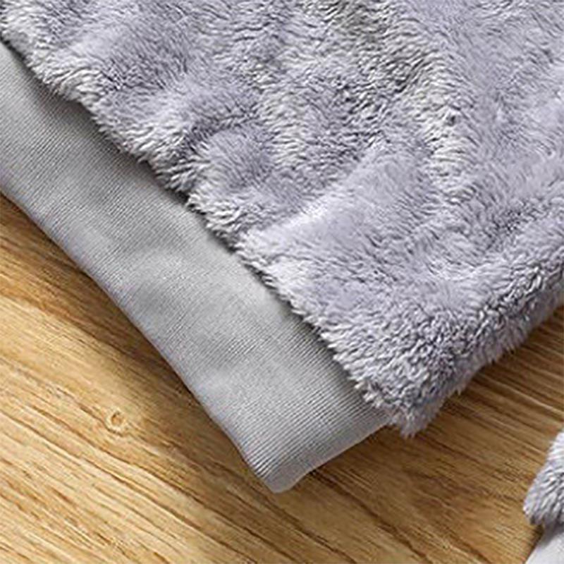 Double-sided Plus Fleece Sweatshirts Men's Korean Version of Loose Tide Autumn Trend Large Size Warm Men's Youth Sweater