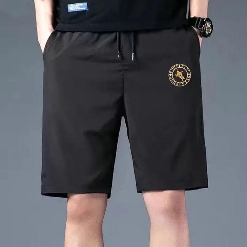 Men's Summer Breathable Loose Shorts Thin Casual Sports Large Size Five Pants Men's Ice Silk Comfortable Beach Pants