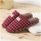 Autumn and Winter Pure Cotton Slippers Indoor Non-slip Soft-soled Shoes Warm Simple Plush Cotton Shoes
