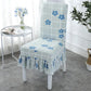 Universal Backrest Cover Stool Seat Fabric Home Dining Chair Cushion Cover Dining Table Cover Elastic One-Piece Chair Cover