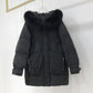 Women's Cotton-padded Jacket Korean Version of The Big Fur Collar Mid-length Coat Thick Top Ins Pie To Overcome Oversize Bread Jacket