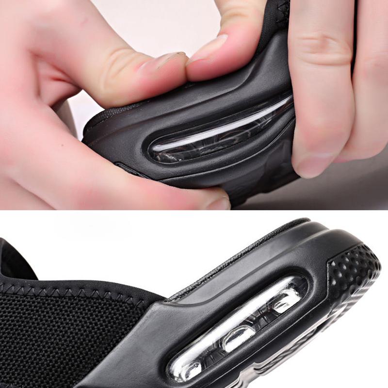 Summer Men's Heightened Air Cushion Sandals Anti-sweat Youth Sports and Leisure Beach Sandals and Slippers
