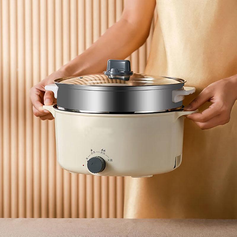 Stainless Steel Pot Multi-function Noodle Cooking Pot Dormitory Instant Noodles Small Pot Cooking Integrated Mini Student Pot