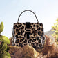 Fashion Leather Handbags Large Capacity Leopard Print Handbags Cowhide Fashion Temperament Shoulder Bag Messenger Bag