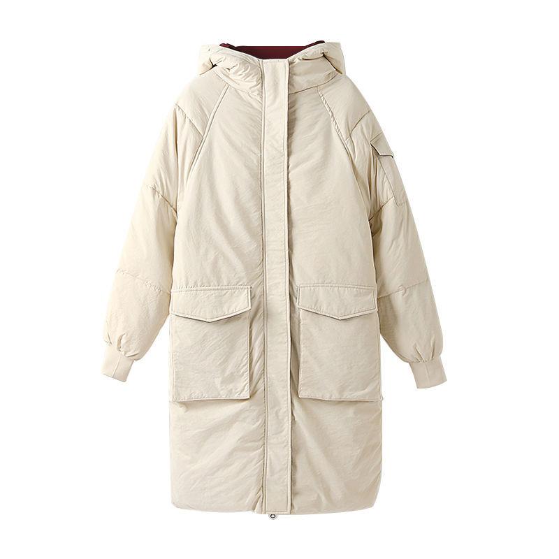 Cotton-padded Clothes Women's Winter Mid-length Thick Bread Clothes Korean Version of Loose Cardigan Jacket Women Ins