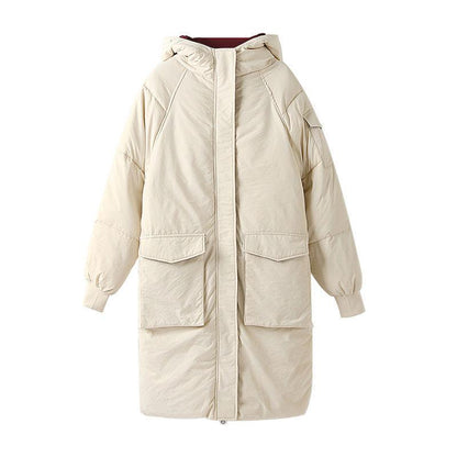 Cotton-padded Clothes Women's Winter Mid-length Thick Bread Clothes Korean Version of Loose Cardigan Jacket Women Ins