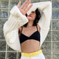 Knit Cardigan Short Outer Shawl  Shrugs Women Autumn Loose Sweater Ultra Short Top
