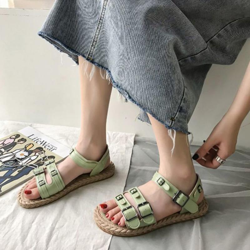Summer Super Fire Roman Sandals Women's Summer Shoes All-match Student Flat Fairy Style