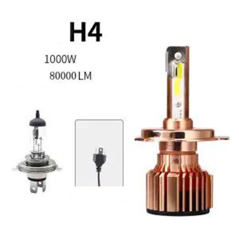 12V24V 1000W Ultra-bright High-power Car Headlights High-brightness Focusing H7 H1 H3 H11 H4 H1 H8 H9 High and Low Beam Auto Parts