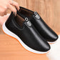 Winter Cotton Shoes Women's Plus Velvet Waterproof Women's Leather Cotton Warm Cotton Boots Soft Sole Pedal Leather Cotton Shoes