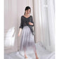 Pofulove Mohair Sweater Hedging Thin Perspective Sexy Lady Hollow Long-sleeve Bottoming Knitwear