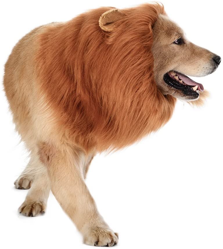 Realistic and Interesting Dog Lion Mane Dog Wigs Suitable for Medium and Large Dogs Lion Mane Wigs