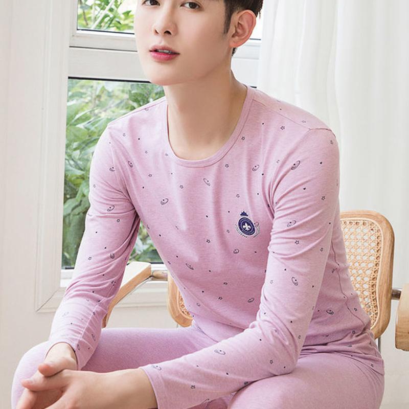 Men's Autumn Clothing Long Trousers Suit Cotton Large Size Thin Inner Wear Youth Warm Clothing
