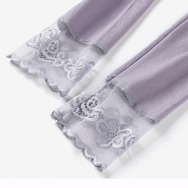 Autumn and Winter Thermal Underwear Women's Constant Temperature Nude Clothing Heating Suit Lace Bottoming Shirt