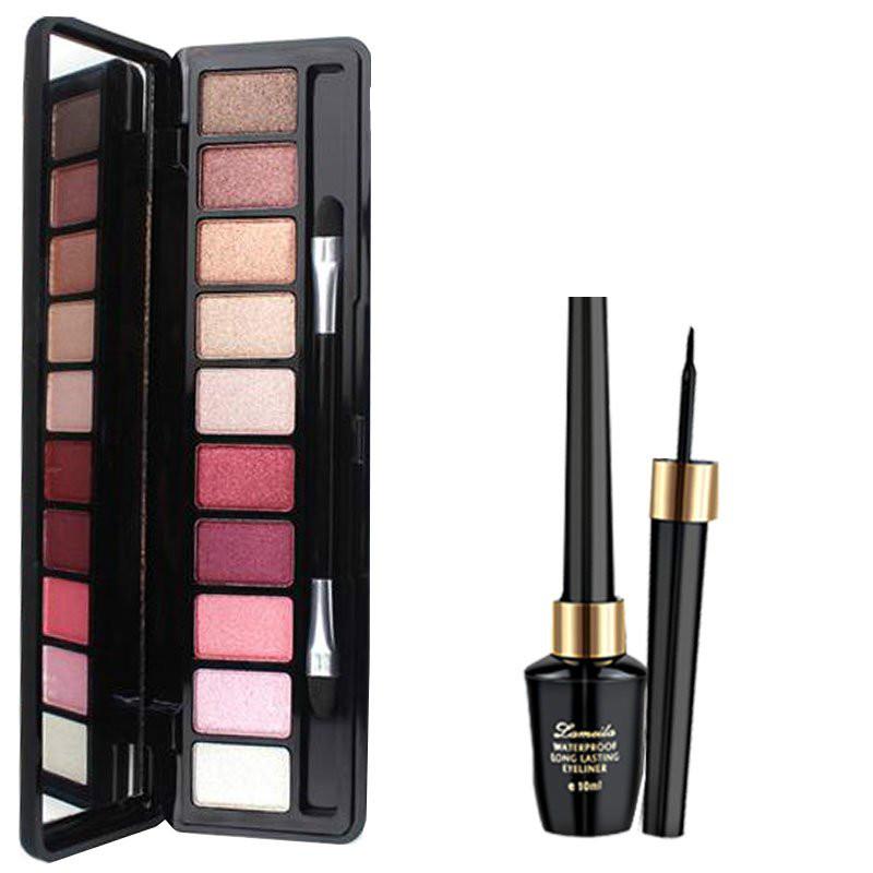 Sequin Eyeshadow Eyeshadow Eyeliner Set Brow Brush Eyeshadow Palette Matte Pearly Eyeshadow