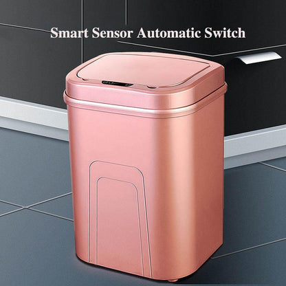 Smart Trash Can Induction Automatic Household Living Room Bedroom Bathroom with Lid Charging Trash Can Large