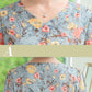 Summer Chiffon Dress Short-sleeved Round Neck Temperament Women's Knee-length Skirt Fabric Light and Breathable Ladies A-line Dress