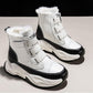 Snow Boots Women's Autumn and Winter All-match Plus Velvet Short Boots Cotton Shoes Increased Martin Boots