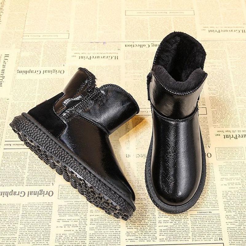 Snow Boots Women Plus Velvet In The Tube Waterproof Non-slip Fur Boots Winter Warm Cotton Shoes Boots