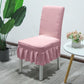 Warms Living Jacquard Plain Dining Chair Cover Spandex Elastic Chair Slipcover Case Stretch Chair Cover for Wedding Hotel Banquet