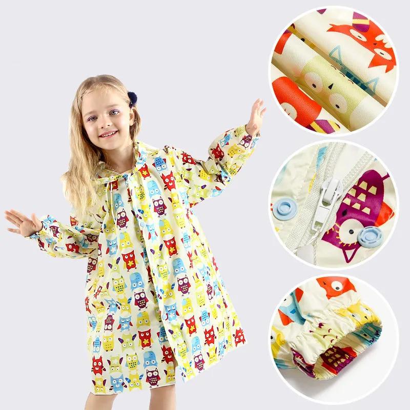 Rain Coat for Kids Waterproof Clothes 0-10 Years Children Outdoor Windproof Rainwear Cartoon Printed Kawaii Raincoats Suit