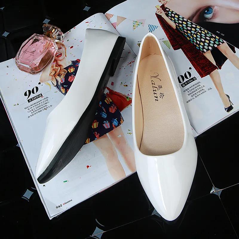 Spring Women's Pointed Toe Shoes Non-slip Outer Wear Low-top Waterproof  Casual Shoes Single Shoes