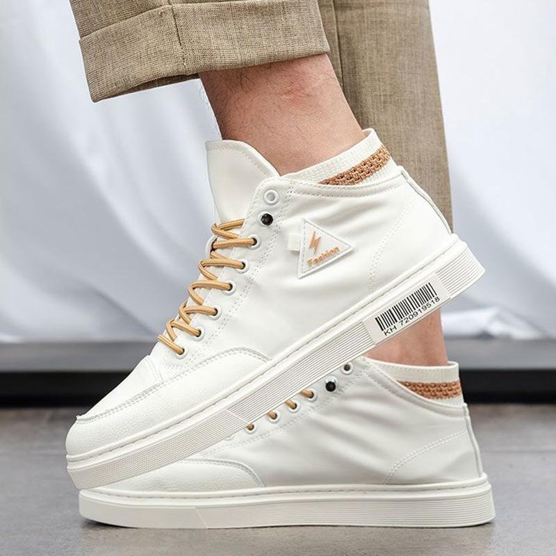 Summer Breathable High-top Shoes Men's Canvas All-match Trendy Shoes Korean Casual Sneakers