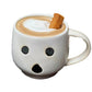 Exported To The U.S. Matte Ceramic Mug Creative Coffee Mug Halloween Pumpkin Funny Face Porcelain Cup