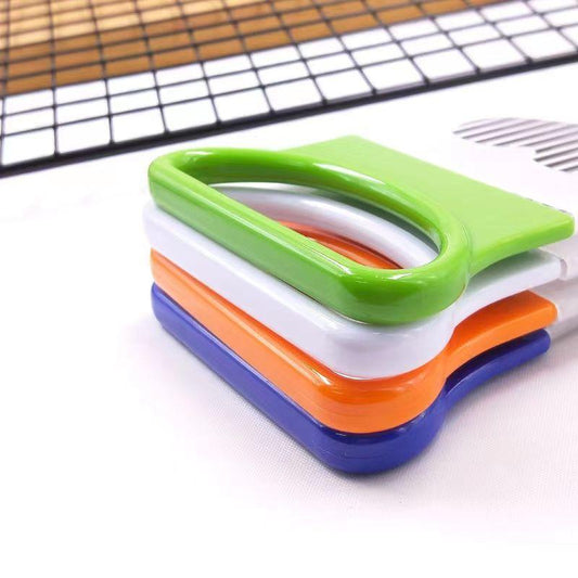 3PC Handy Fruit Gadget Stainless Steel Onion Holder Potato Safety Cooking Tools Slicer Cutting
