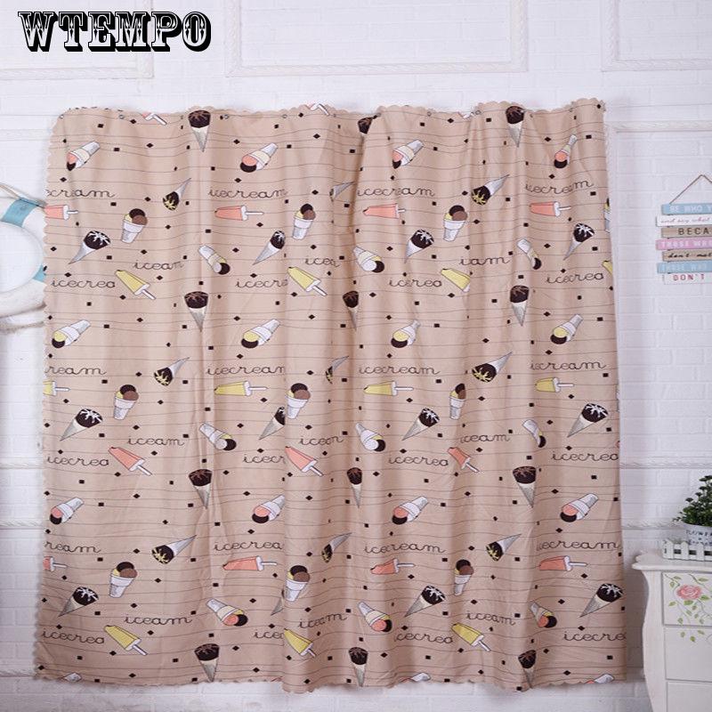 Shading Printed Curtains Living Room Bedroom Finished Cartoon Blackout Curtains