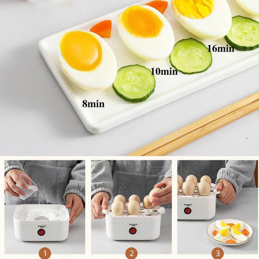 Hemispherical Steam Automatic Power-saving Boiled Egg Household Anti-dry Steamer Steamed Egg Tart Multi-function Breakfast Artifact