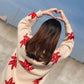 Autumn and Winter Knitted Maple Leaves Pattern Sweater Thickened Round Neck Loose Sweater