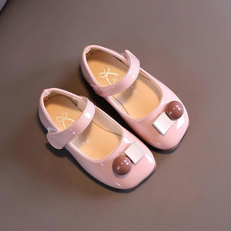 Girls Leather Shoes Princess Shoes Children Shoes Dancing Shoes Princess Sweet Sandals Spring Autumn Summer Leather Shoes