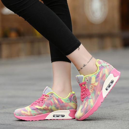 2020 Stylish Woman Running Shoes Flat-heeled Sneakers Cushioning Women's Breathable Sports Shoes Girls