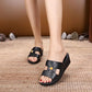 Women's  Slippers Summer Outdoor Wear Thick Bottom Wedge Heel Indoor Non-slip Slippers